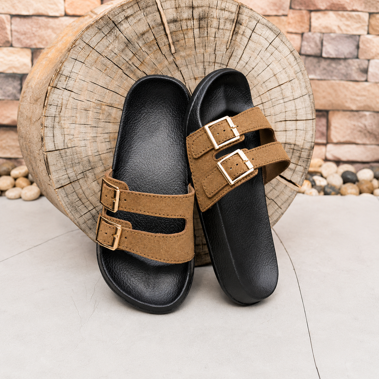 Versatile Buckled And Strap Comfy Slippers For Women