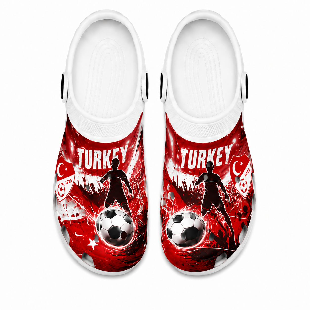 World Cup 2026 Turkey Football Fan Printed Clogs