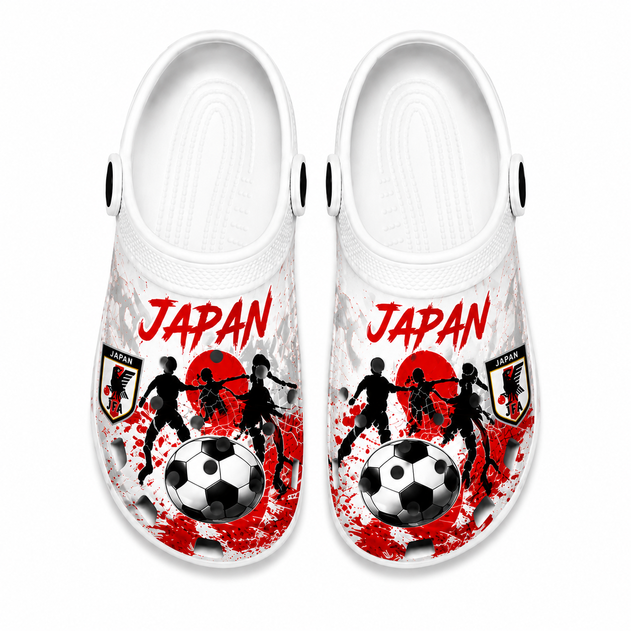 World Cup 2026 Japan Football Fan Printed Clogs