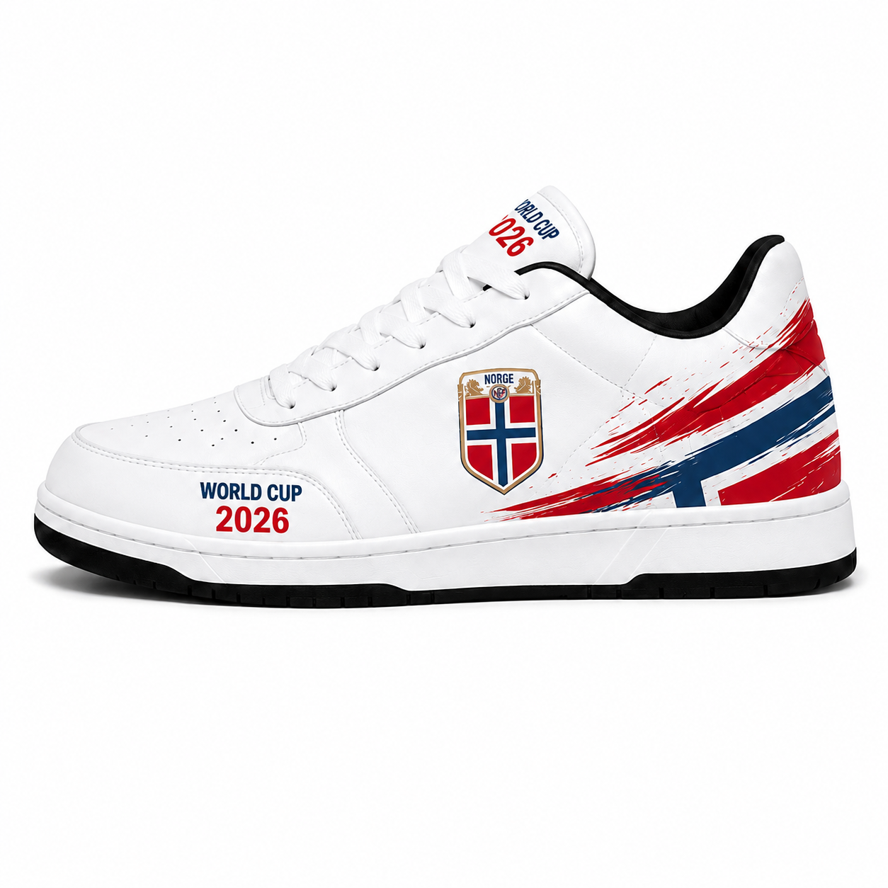 World Cup 2026 Norway Football Fan Printed Shoes