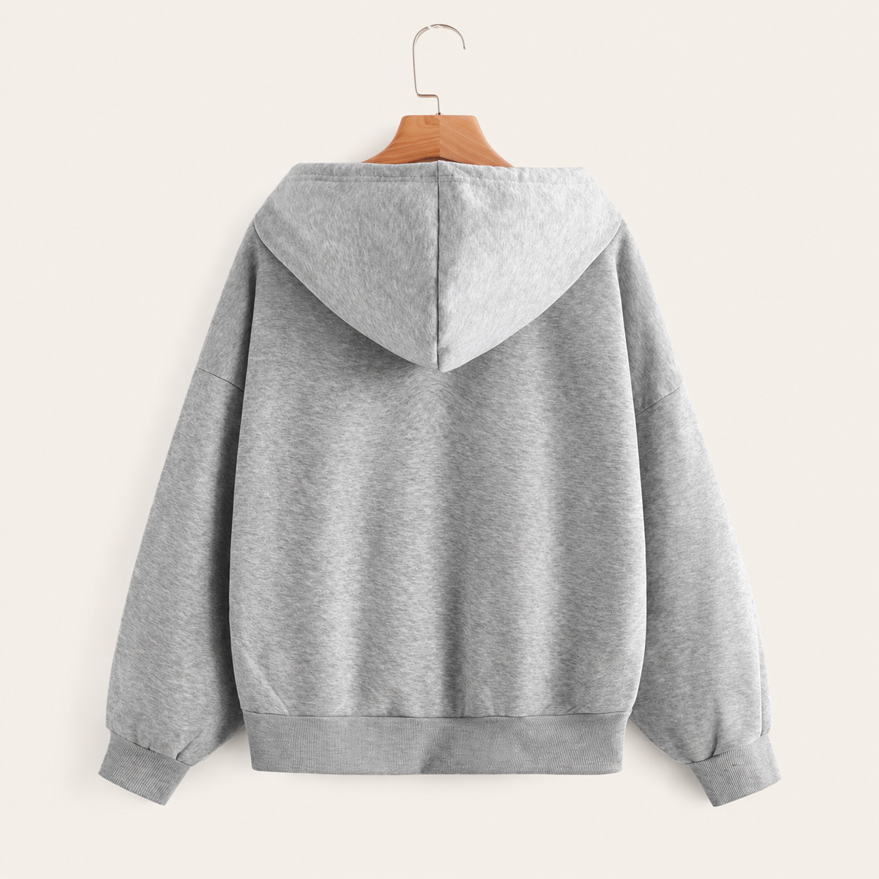 Casual Long Sleeve Zip Up Hoodie For Women