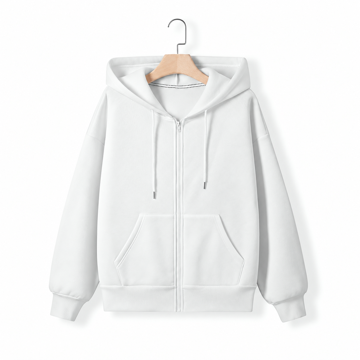 Casual Long Sleeve Zip Up Hoodie For Women