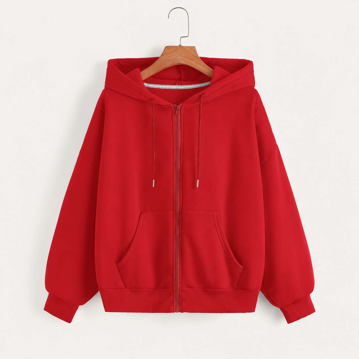 Casual Long Sleeve Zip Up Hoodie For Women