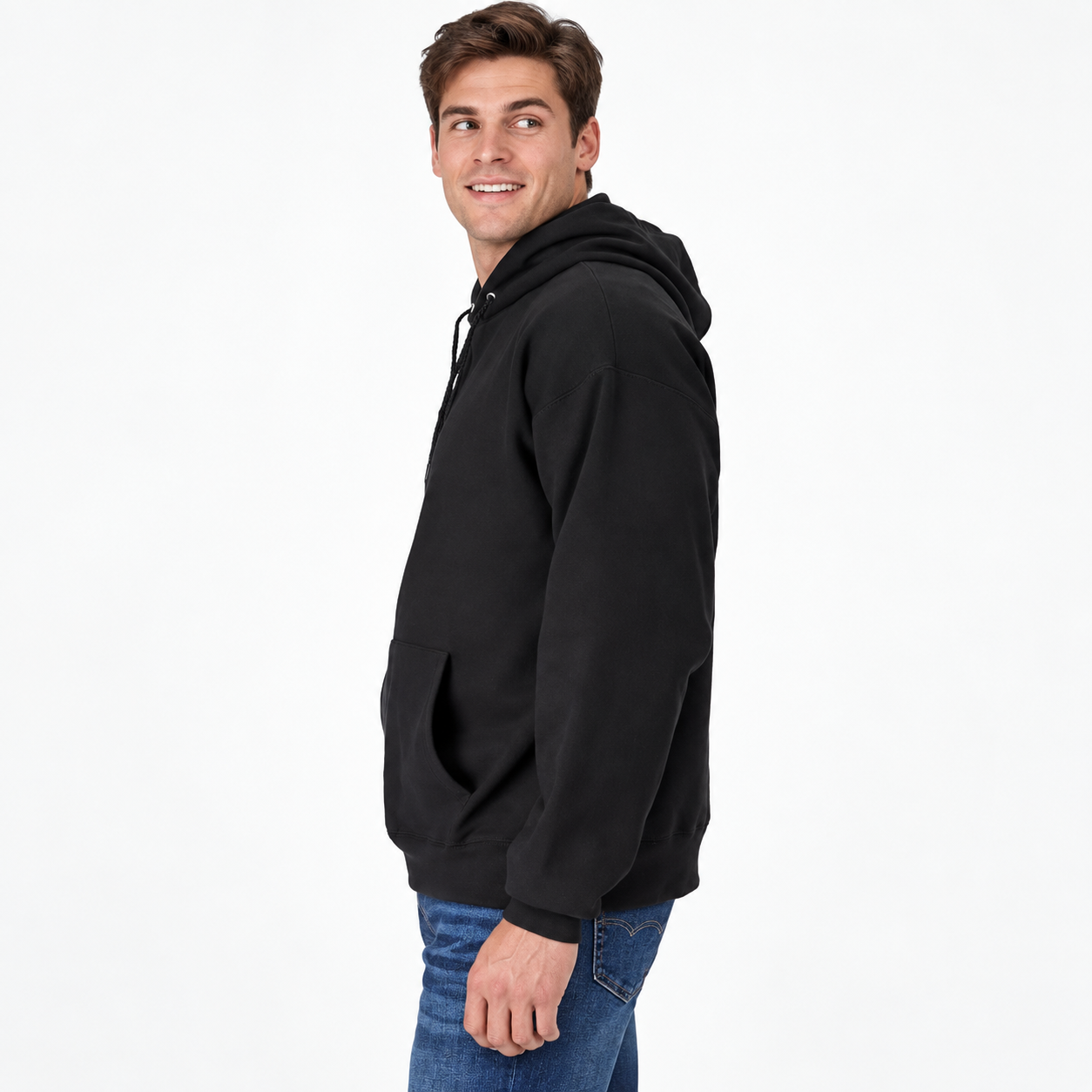 Casual Long Sleeve Pullover Hoodie For Men