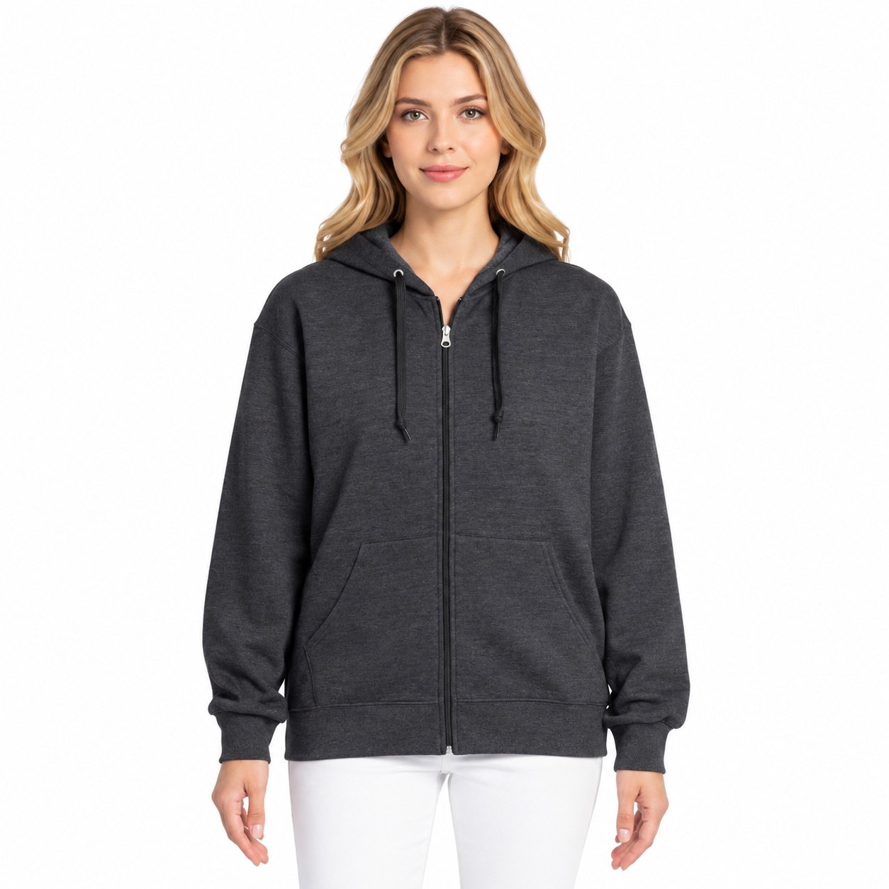 Casual Full Zip Hooded Sweatshirt For Men