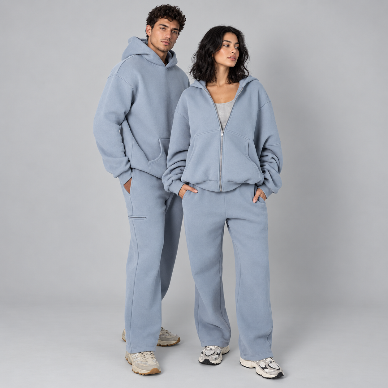 Oversized Zip Up Hoodie Casual Everyday Wear For Men and Women