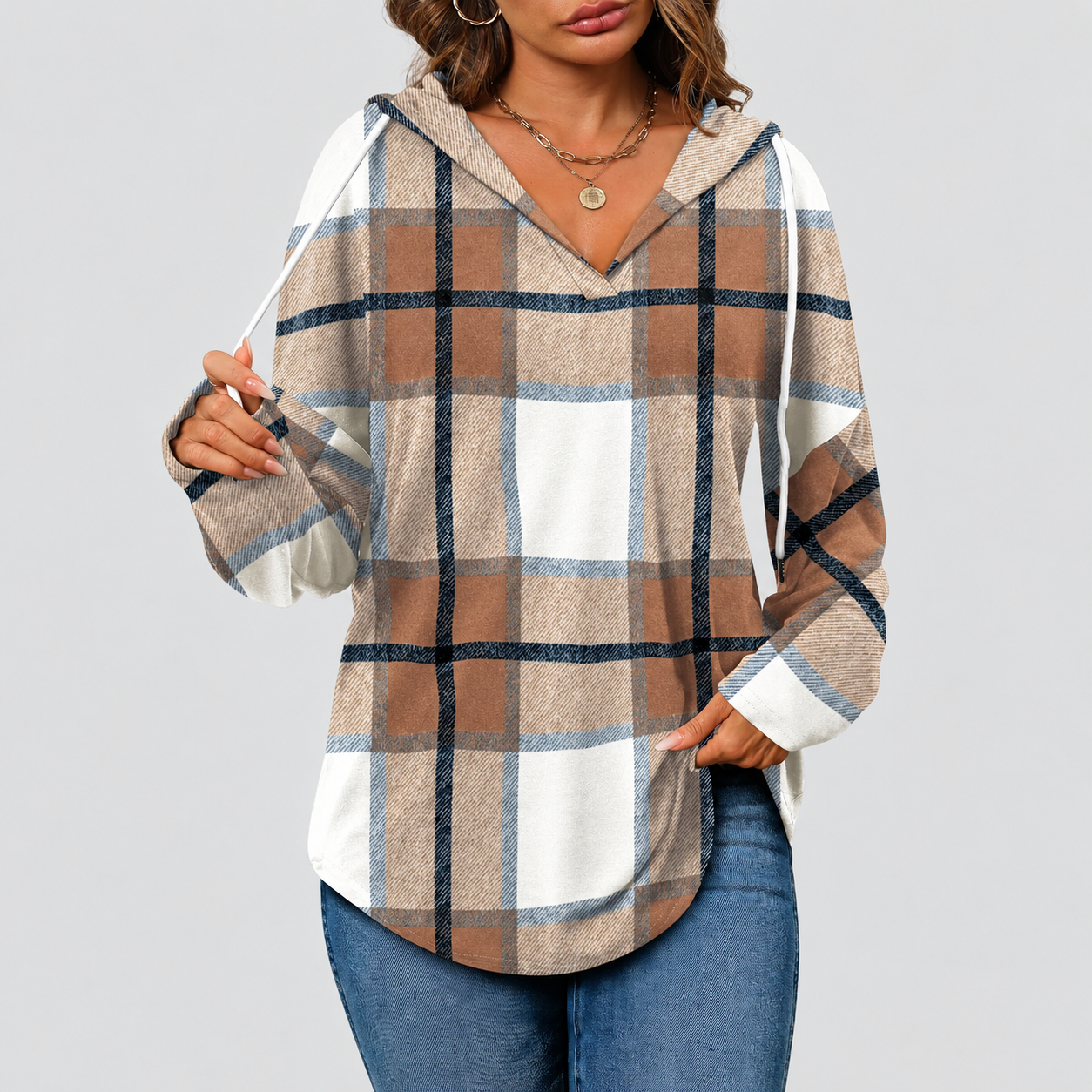 Oversized Long Sleeve Pullover Hoodie For Women