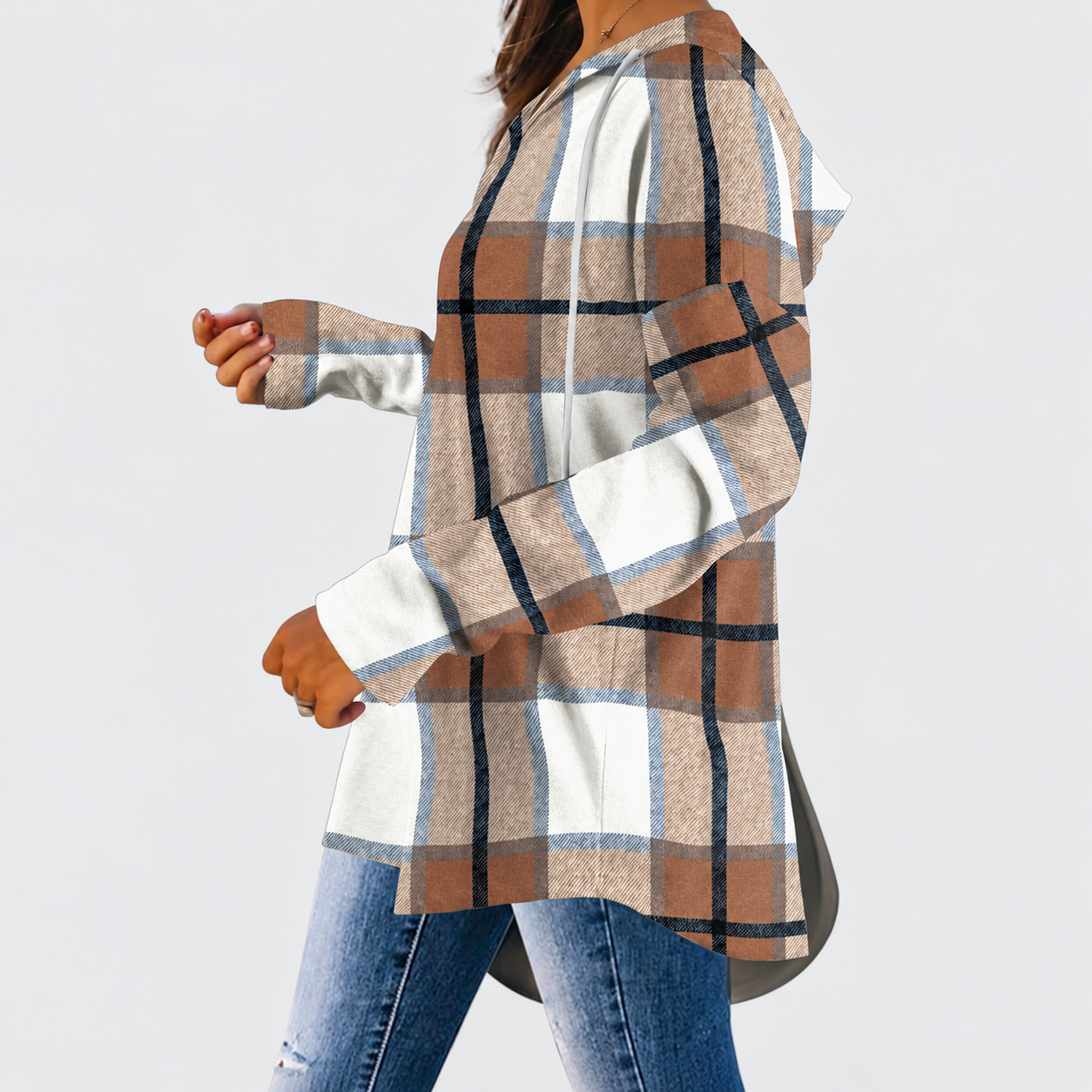 Oversized Long Sleeve Pullover Hoodie For Women