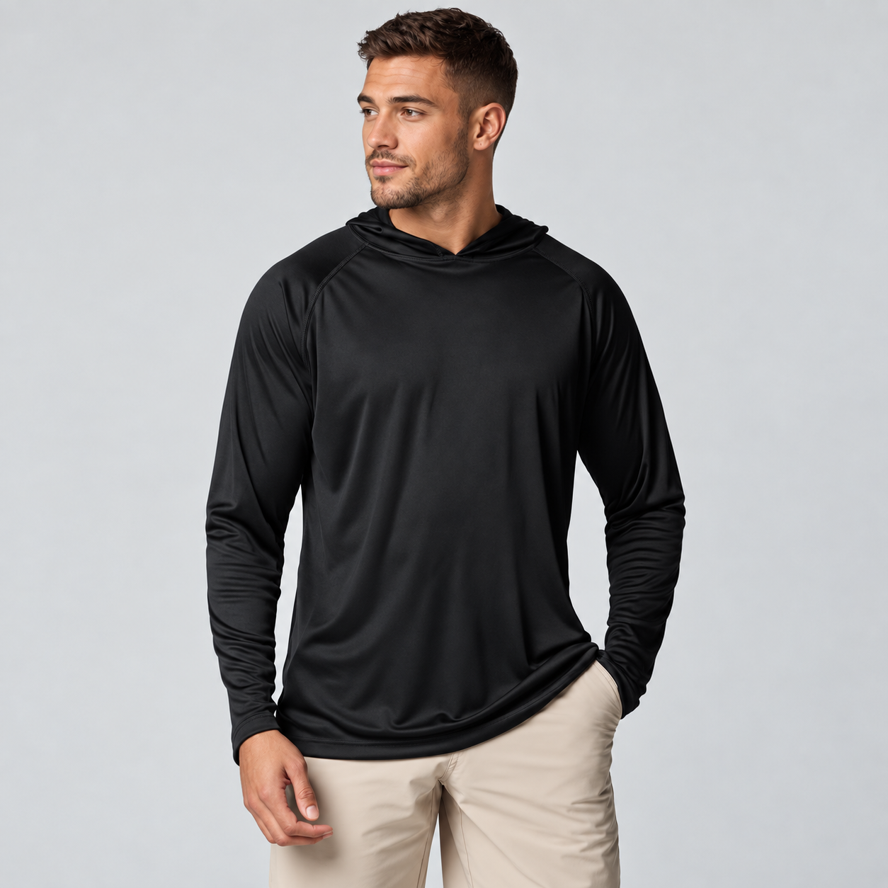 Casual Long Sleeve Tackle Hoodie For Men