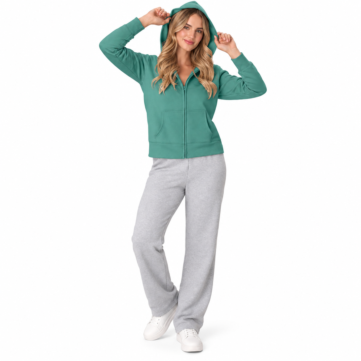 Casual Full Zip Hoodie For Everyday Wear For Women