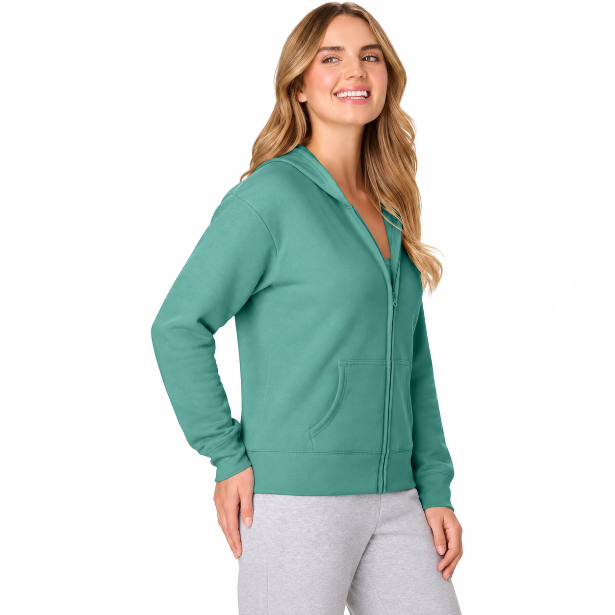 Casual Full Zip Hoodie For Everyday Wear For Women