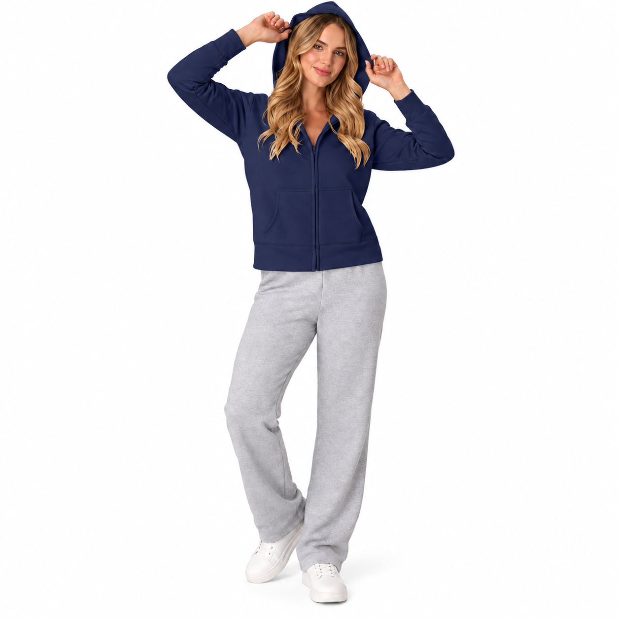 Casual Full Zip Hoodie For Everyday Wear For Women