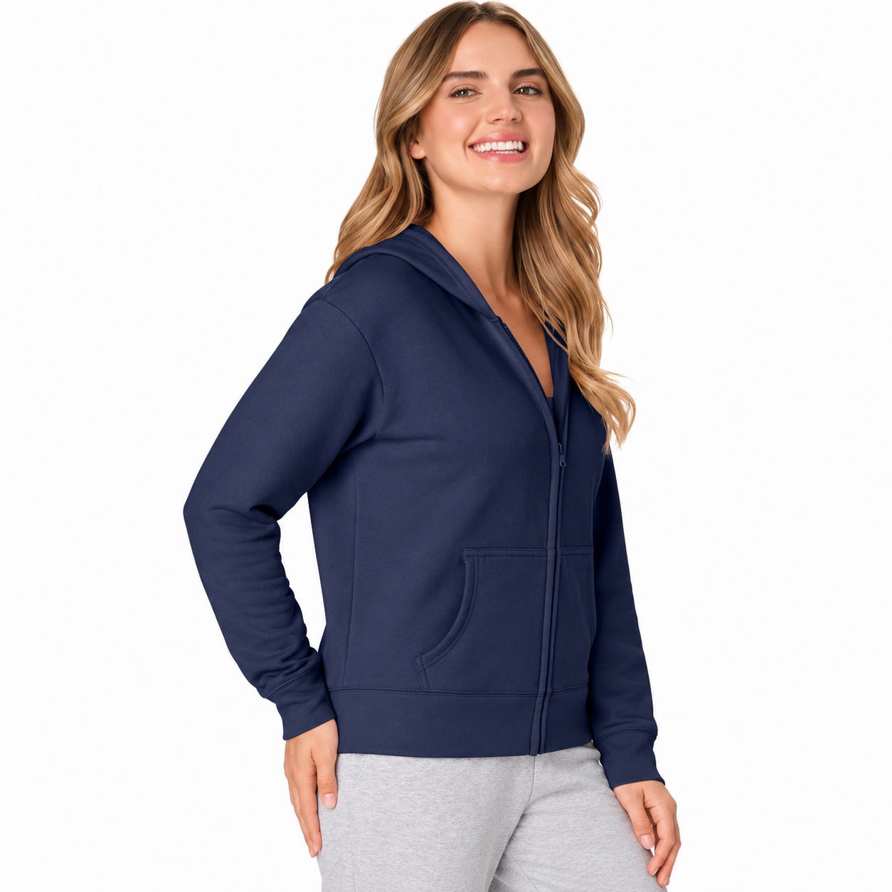 Casual Full Zip Hoodie For Everyday Wear For Women