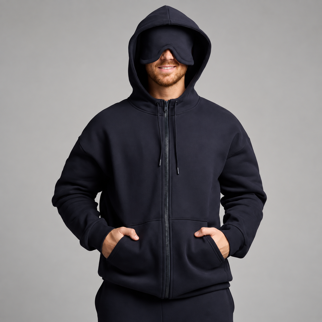 Christmas Airplane Mode Travel Zip Up Hoodie for Airport Outfits For Men