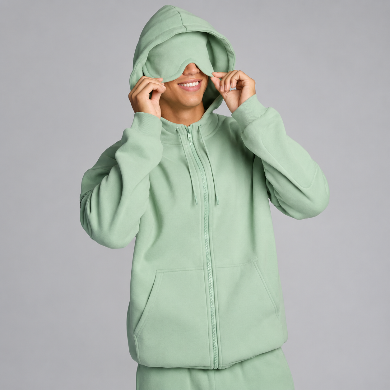 Christmas Airplane Mode Travel Zip Up Hoodie for Airport Outfits For Men