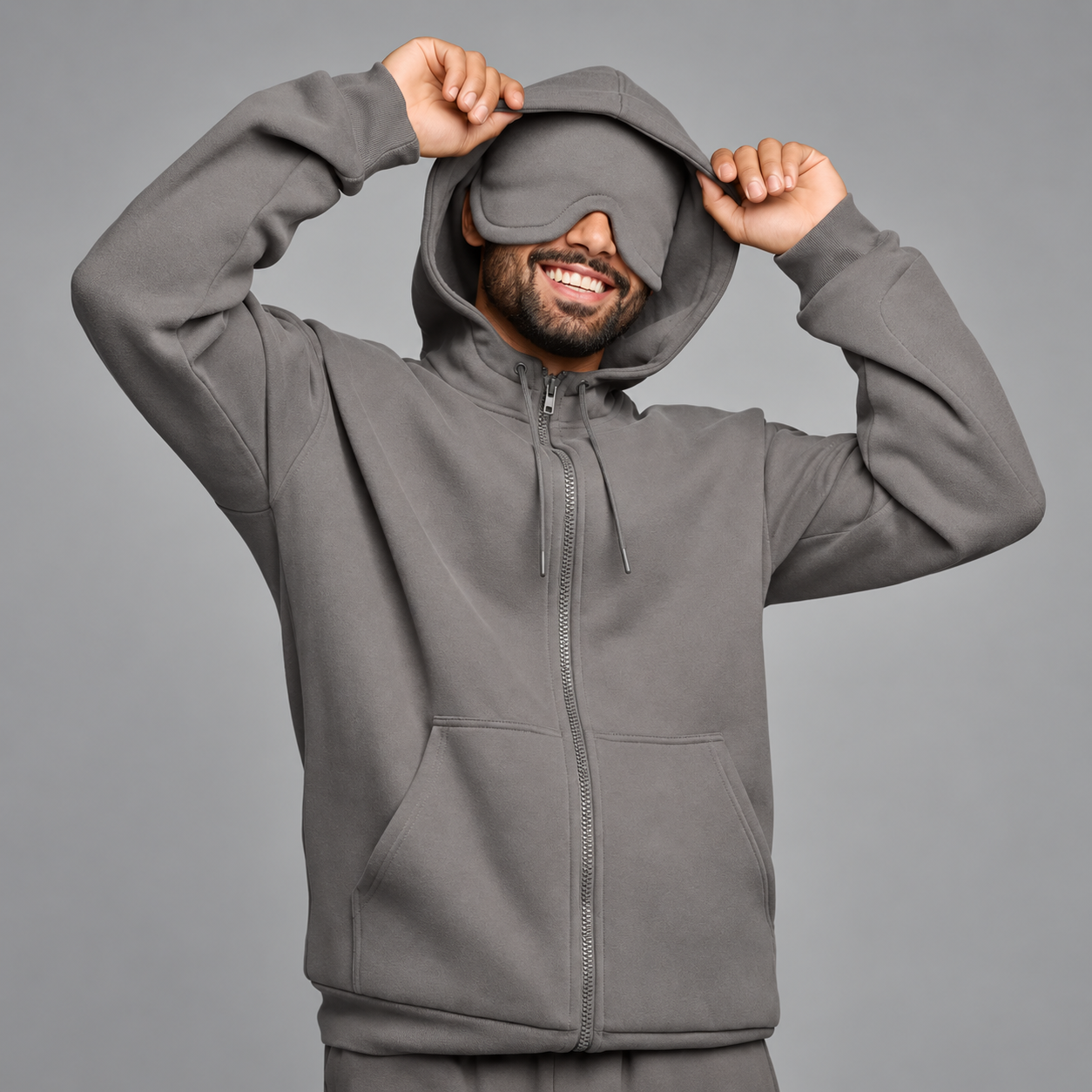 Christmas Airplane Mode Travel Zip Up Hoodie for Airport Outfits For Men