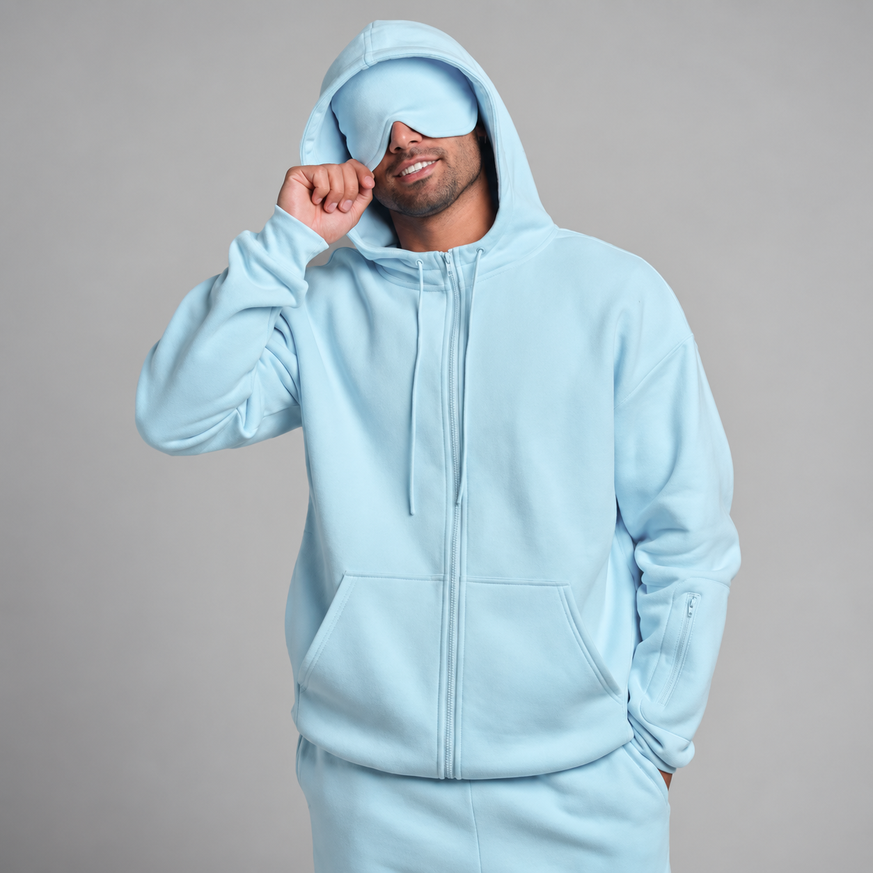 Christmas Airplane Mode Travel Zip Up Hoodie for Airport Outfits For Men