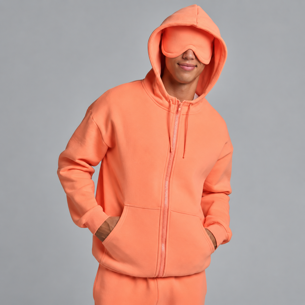Christmas Airplane Mode Travel Zip Up Hoodie for Airport Outfits For Men