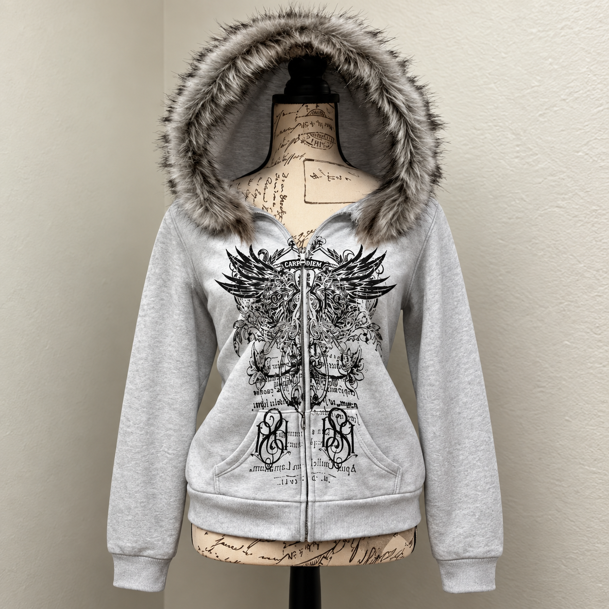 Casual Zip Front Sweatshirt Jacket For Women