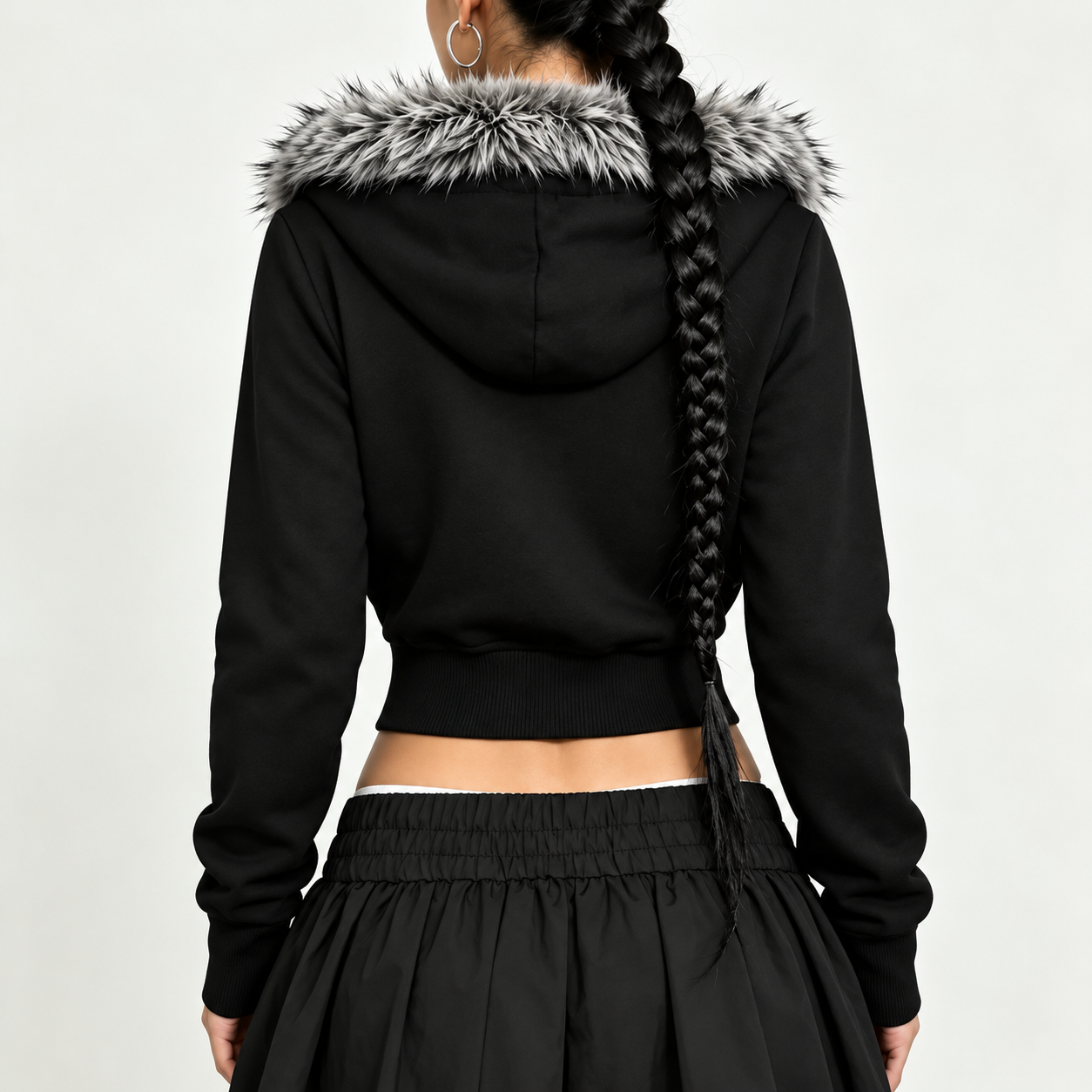 Casual Zip Front Sweatshirt Jacket For Women