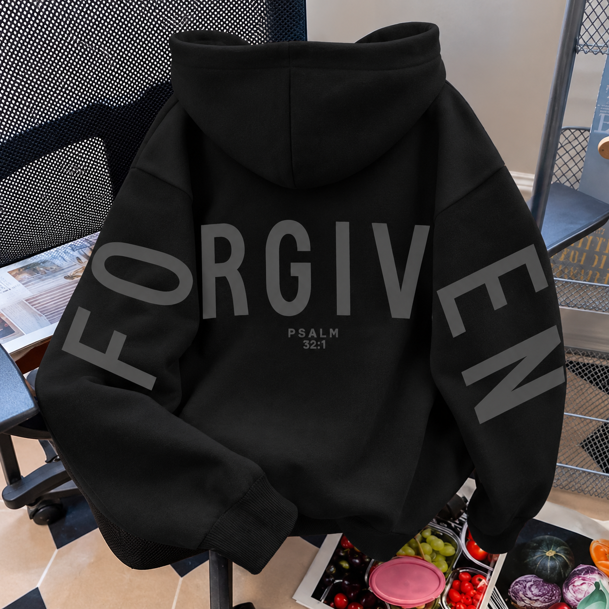 Long Sleeve Graphic Printed Hoodie With Pocket For Men And Women