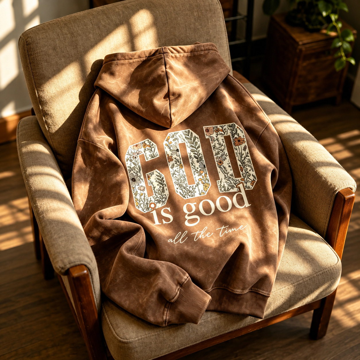 Floral Printed Long Sleeve Sweatshirt For Men And Women