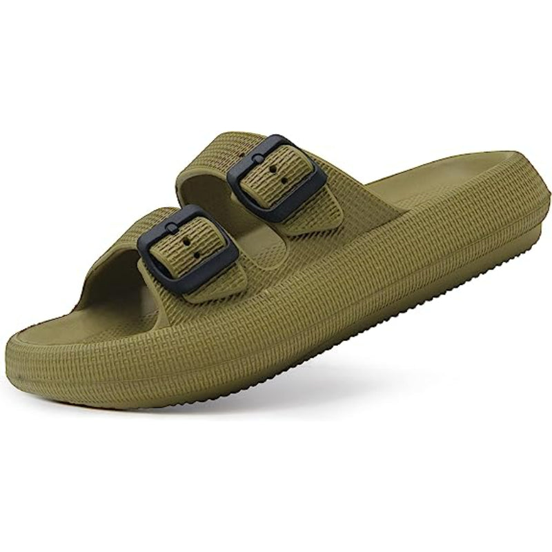 Double Buckle Adjustable Sandals-Soco Sands