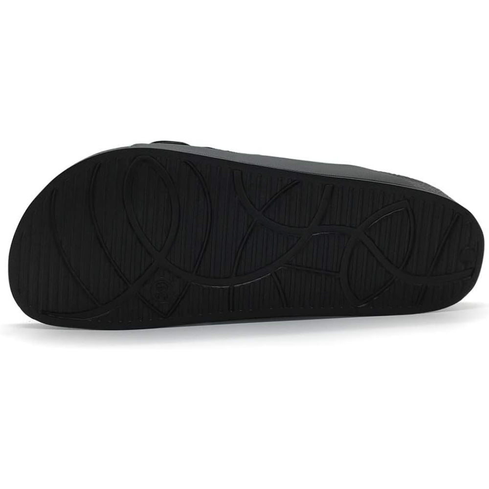 Double Buckle Patterned Sandals-Soco Sands