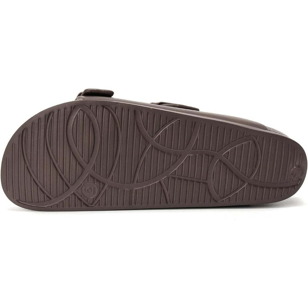 Double Buckle Patterned Sandals-Soco Sands