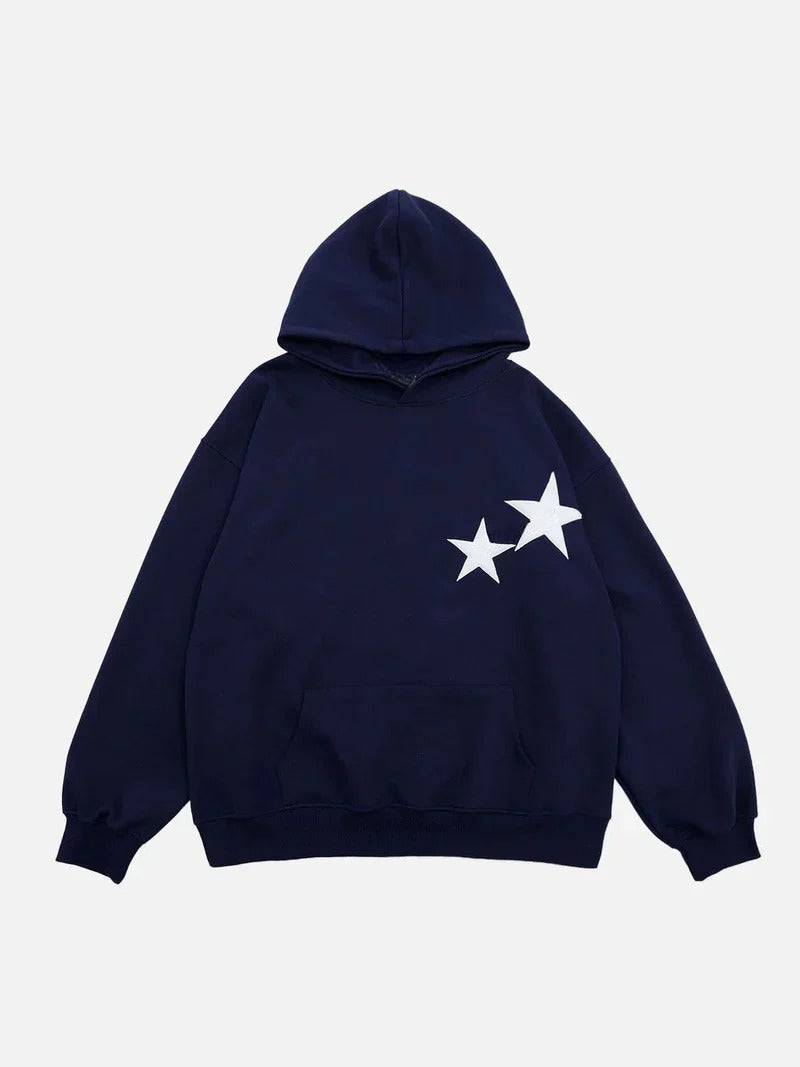 Double Star Streetwear Pullover Casual Sweatshirt