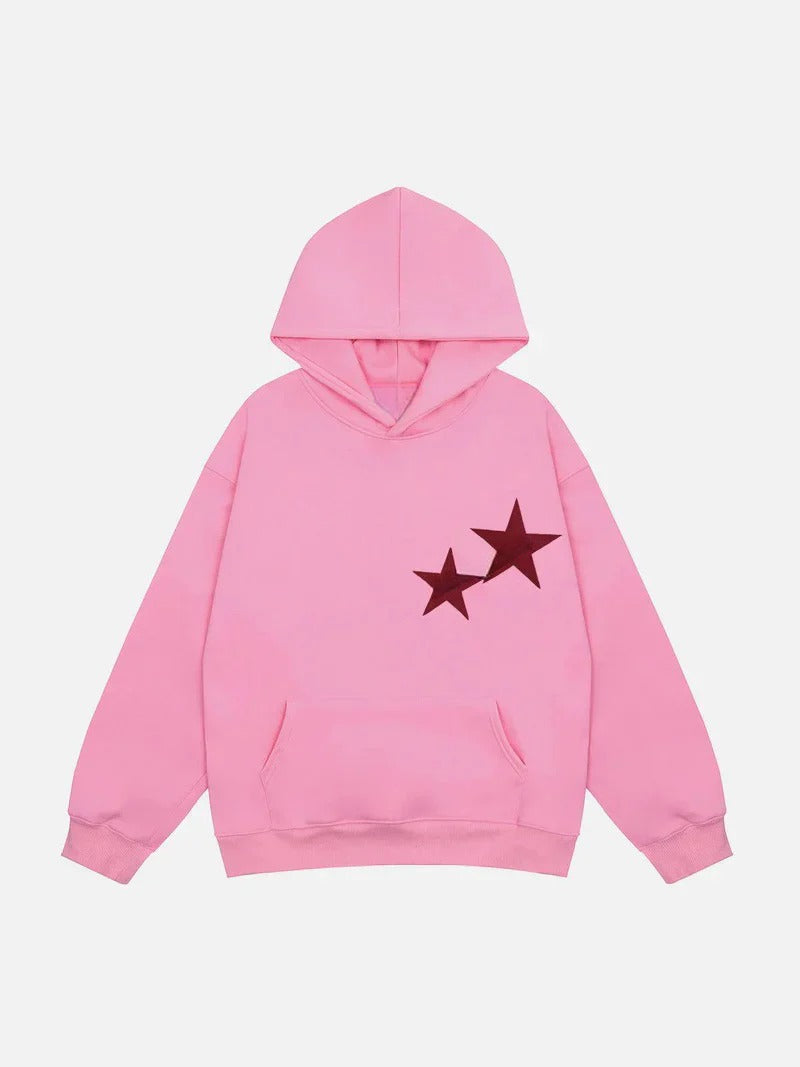 Double Star Streetwear Pullover Casual Sweatshirt