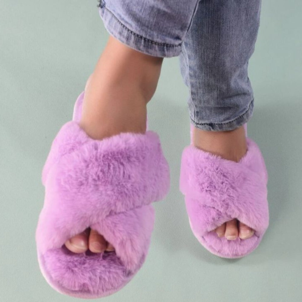 Comfy Criss Cross Slippers-Soco Sands