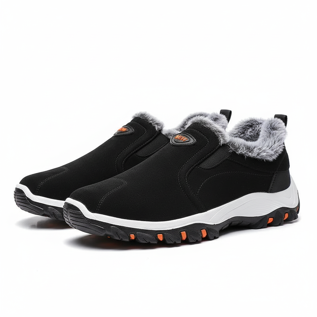 Warm Fleece Winter Sneakers Shoes For Men
