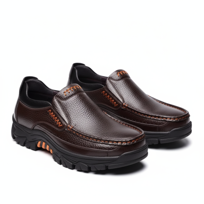 Genuine Leather Casual Slip-On Shoes