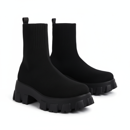 Knitted Slip on Winter Boots