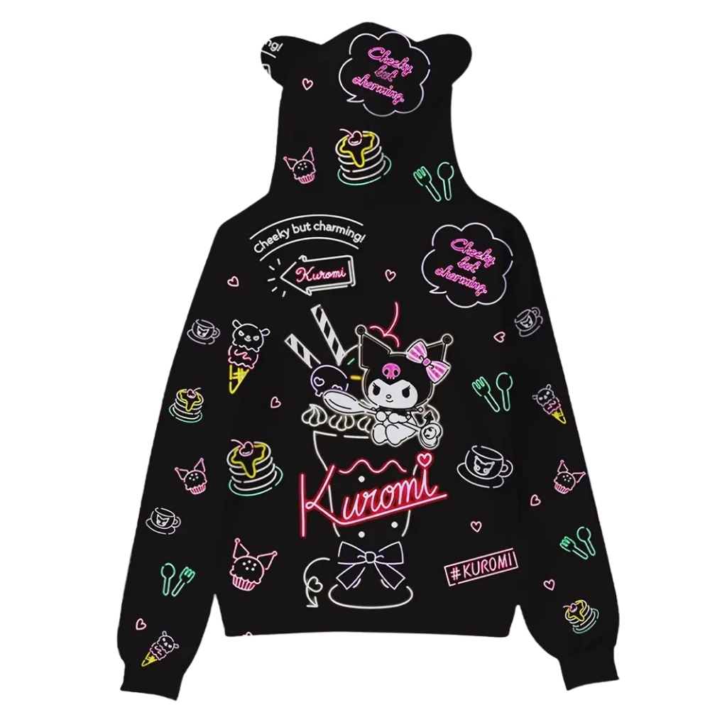 Hello Kitty Themed Cartoon Hooded