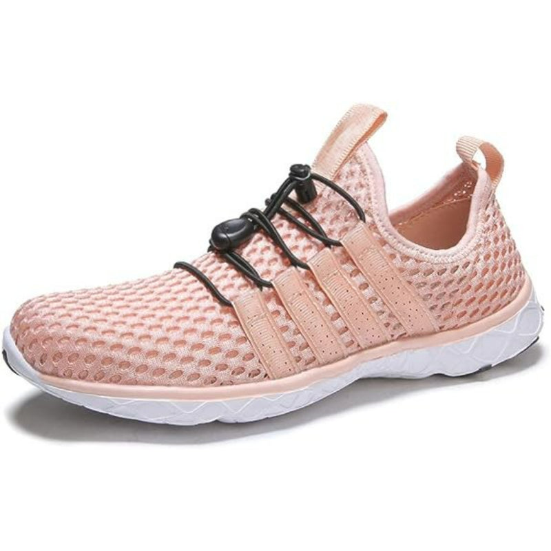 Lace Up Lightweight Shoes With Elastic Strap-Soco Sands