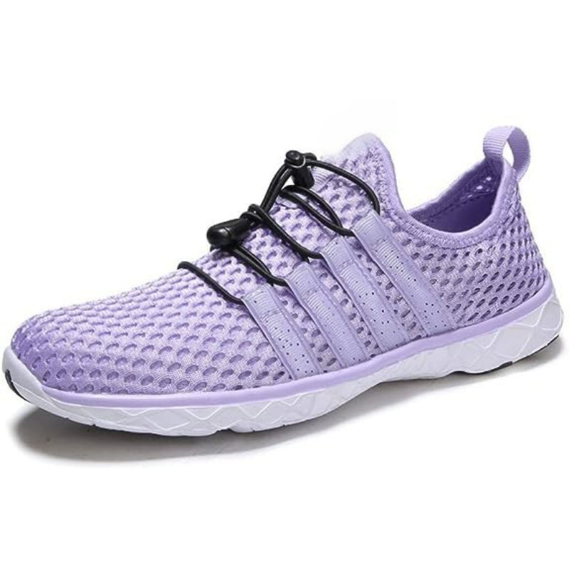 Lace Up Lightweight Shoes With Elastic Strap-Soco Sands