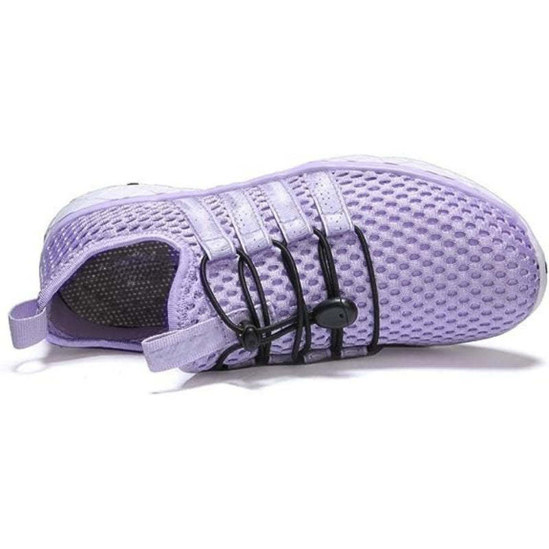 Lace Up Lightweight Shoes With Elastic Strap-Soco Sands