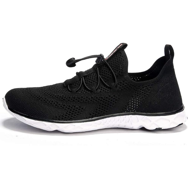 Lace Up Lightweight Shoes With Elastic Strap-Soco Sands