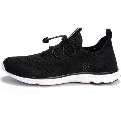 Lace Up Lightweight Shoes With Elastic Strap-Soco Sands