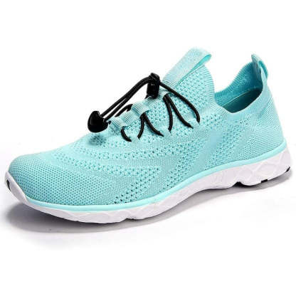 Lace Up Lightweight Shoes With Elastic Strap-Soco Sands