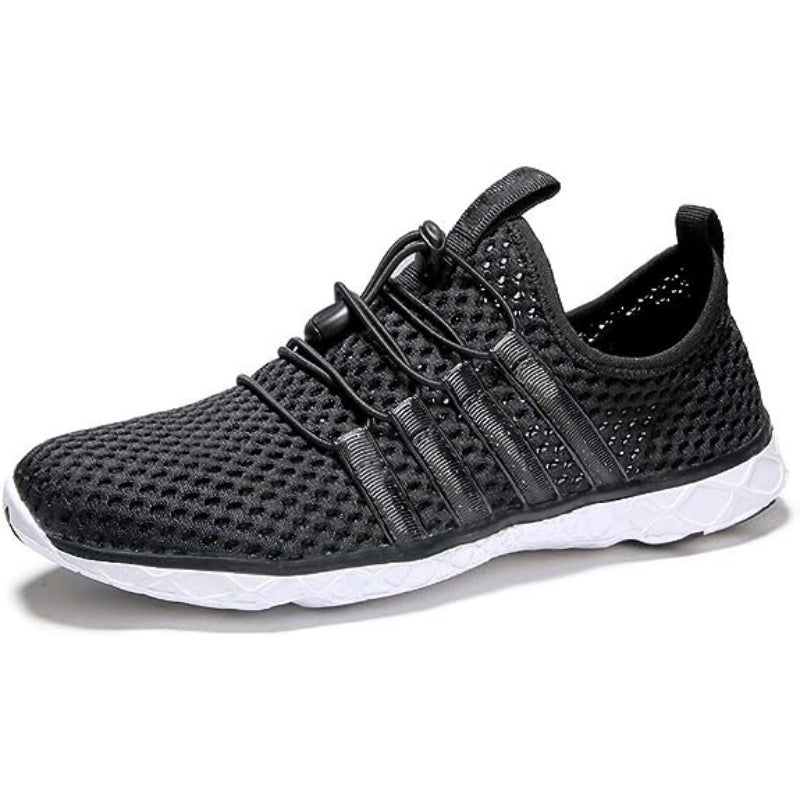 Lace Up Lightweight Shoes With Elastic Strap-Soco Sands
