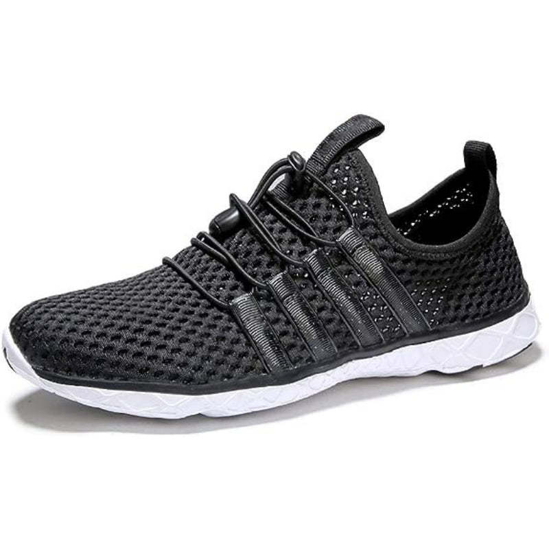 Lace Up Lightweight Shoes With Elastic Strap-Soco Sands