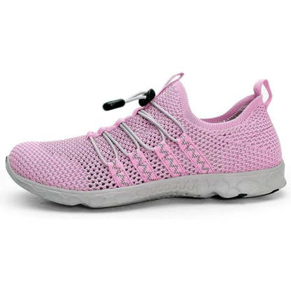 Lace Up Lightweight Shoes With Elastic Strap-Soco Sands