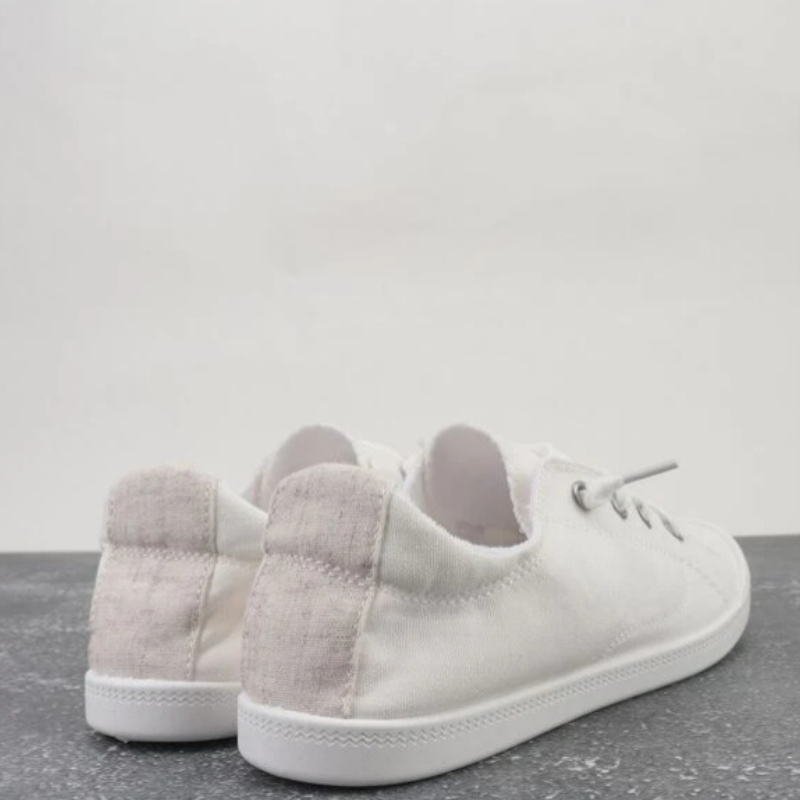 Low Top Lace Up Casual Sneakers-Soco Sands