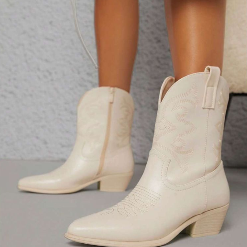 Plain Artwork Printed Boots-Soco Sands