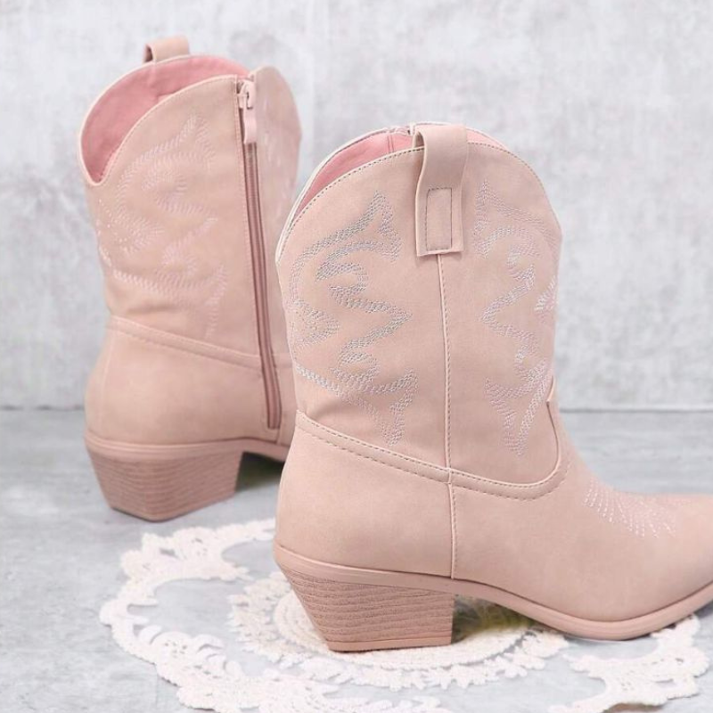 Plain Artwork Printed Boots-Soco Sands