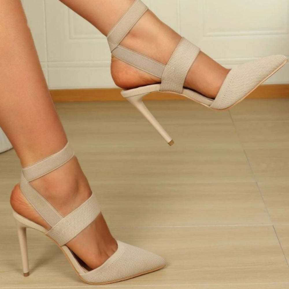 Stiletto Strap Pumps-Soco Sands