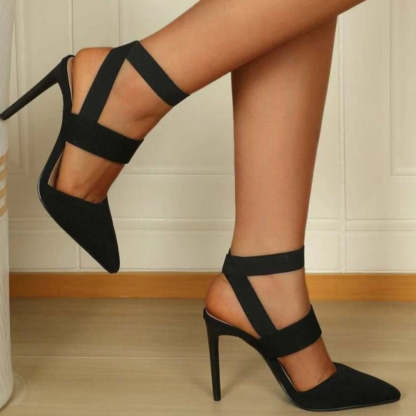 Stiletto Strap Pumps-Soco Sands